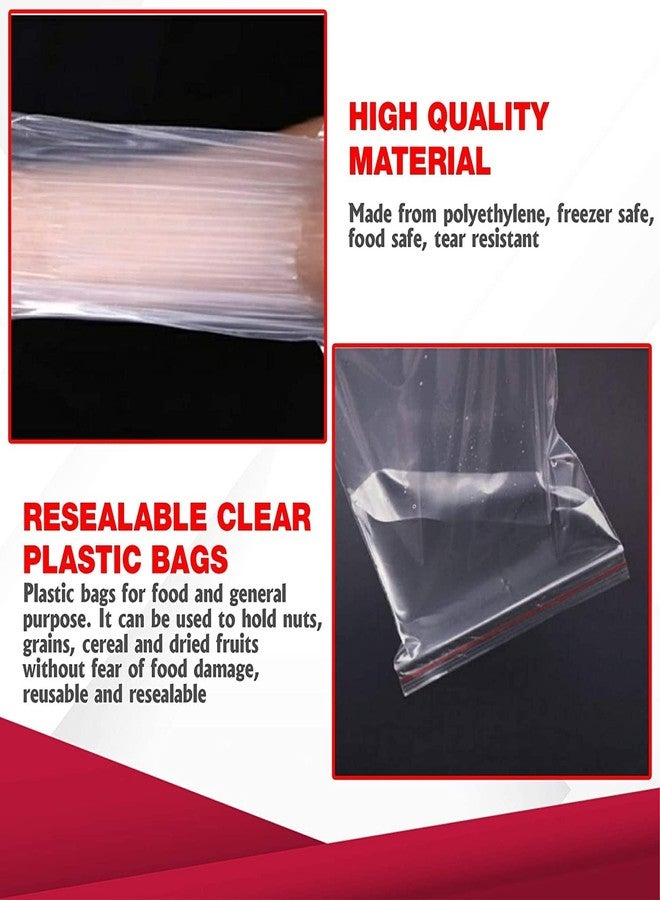 Maharaja Plastic, Transparent Self Lock Airtight Storage Zip Lock Covers 225 Guage Pack Of 100 (3 X 4 Inch) - Image 4